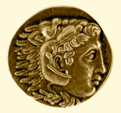 Alexander the Great with ram's horns