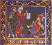 Horns of Light in Bury St. Edmund's Bible, 1135